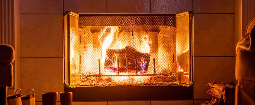Mendota Hearth Landscape Fireplace Installation in El Dorado Hills, California